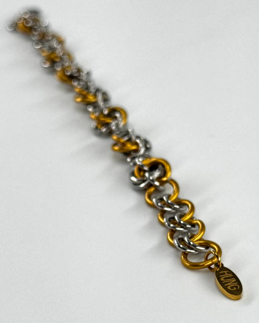 GOLD AND SILVER BRACELET