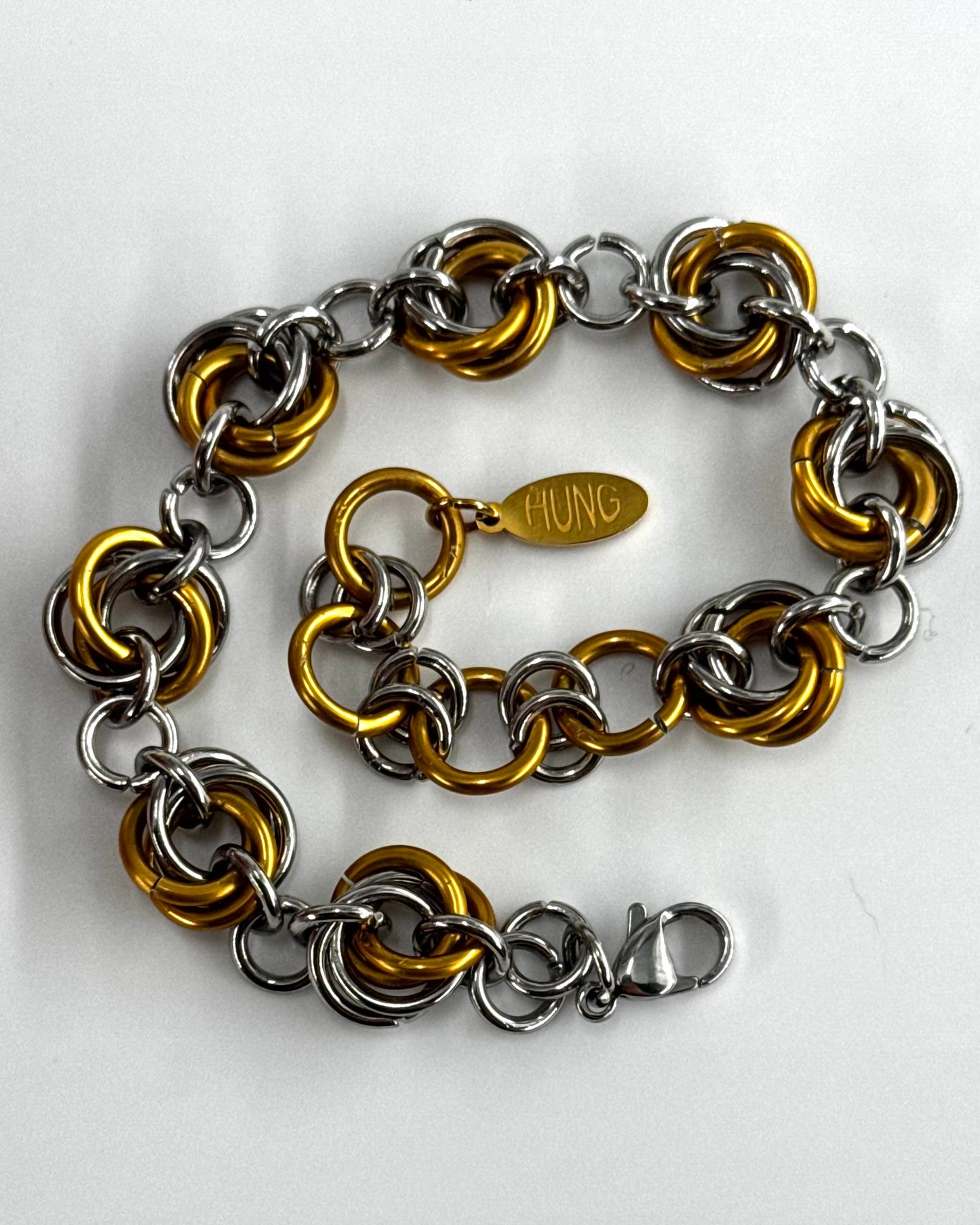 GOLD AND SILVER BRACELET
