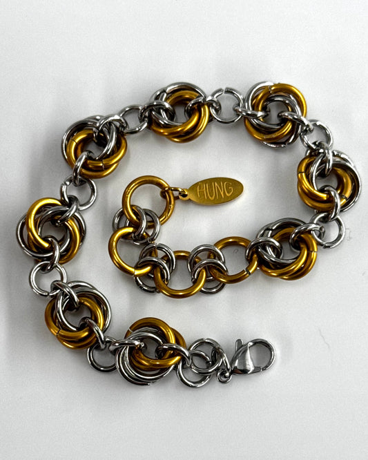 GOLD AND SILVER BRACELET